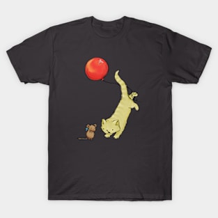 Cat and mouse with a balloon T-Shirt